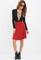 Forever21 Seamed A-line Skirt