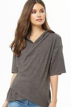 Forever21 Faux-wrap High-low Top