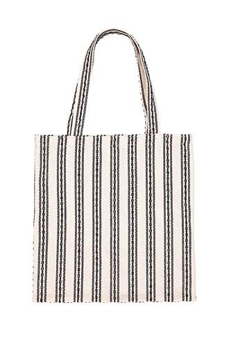 Forever21 Geo-striped Canvas Tote