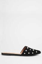 Forever21 Yoki Faux Pearl Slip-on Mules