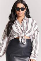 Forever21 Plus Size Stripe High-low Shirt