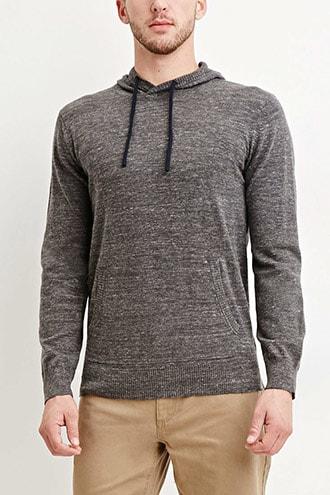 Forever21 Marled Cotton Hoodie