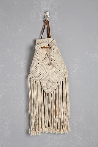Forever21 Z&l Europe Crochet Backpack