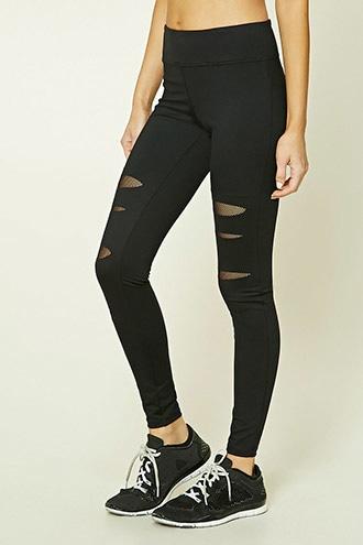 Forever21 Active Ladder Cutout Leggings