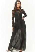 Forever21 Lace Cutout Maxi Dress