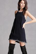 Forever21 Raw-cut Denim Halter Dress