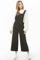 Forever21 Button-front Culotte Overalls