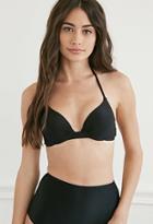 Forever21 Women's  Black Wire Triangle Bikini Top