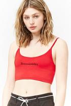 Forever21 Irresistible Graphic Cami Crop Top