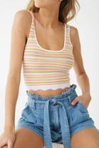 Forever21 Sleeveless Multicolor Striped Top