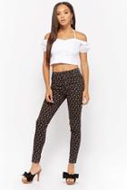 Forever21 Rose Print Mid-rise Jeans