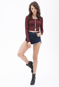 Forever21 Shadow Striped Top