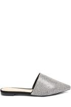 Forever21 Iridescent Glittery Rhinestone Mules