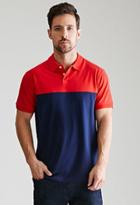 Forever21 Colorblocked Cotton Polo