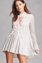 Forever21 Eyelash Lace Cutout Dress