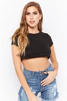 Forever21 Chain-embellished Crop Top
