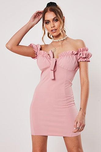 Forever21 Missguided Off-the-shoulder Bodycon Dress
