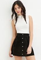 Forever21 Textured High-neck Top