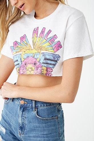 Forever21 Van Halen Crop Top