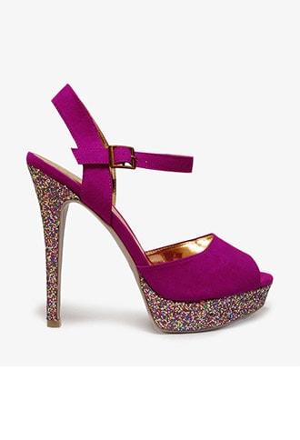 Forever21 Glittered Platform Sandals