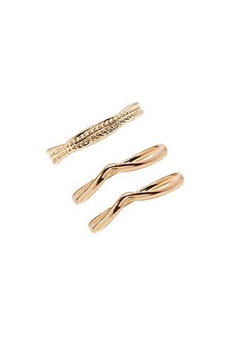 Forever21 Etched & Midi Ring Set