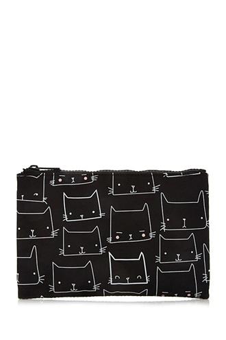 Forever21 Cat Face Makeup Pouch