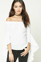 Forever21 Women's  Boxy Off-the-shoulder Top