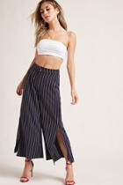 Forever21 Pinstripe Vented Culottes