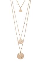 Forever21 Egyptian Pendant Layered Necklace
