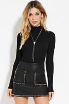 Forever21 Ribbed High-neck Sweater