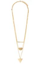 Forever21 Geo Pendant Layer Necklace