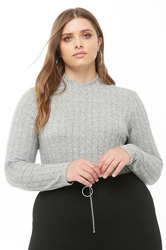 Forever21 Plus Size Brushed Ribbed Top
