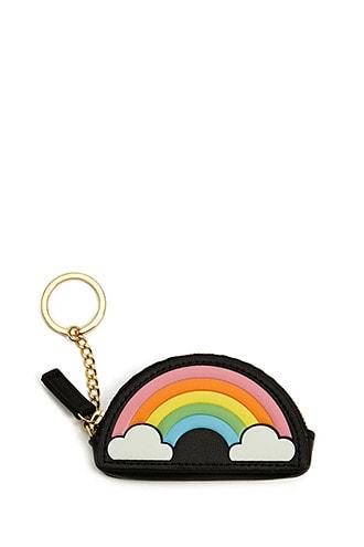 Forever21 Rainbow Graphic Coin Purse