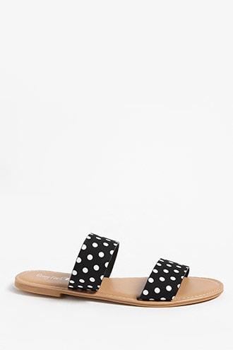 Forever21 Polka Dot Slide Sandals