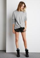 Forever21 Twist-front Sweatshirt