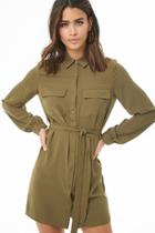 Forever21 Long Sleeve Shirt Dress