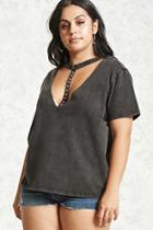 Forever21 Plus Size T-strap Tee