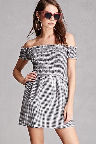 Forever21 Honey Punch Smocked Mini Dress