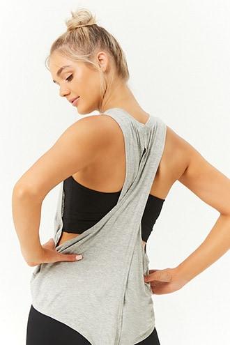 Forever21 Active Crisscross-back Muscle Tee