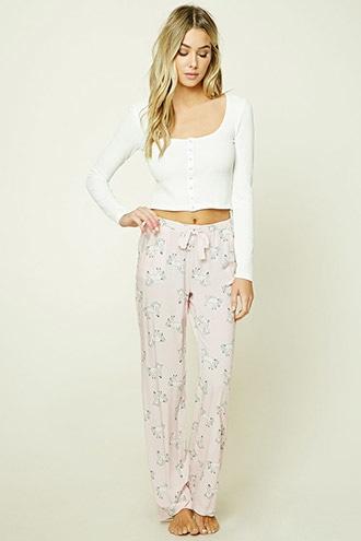 Forever21 Unicorn Print Pj Pants