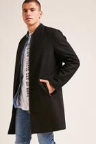 Forever21 Zip-up Wool-blend Coat