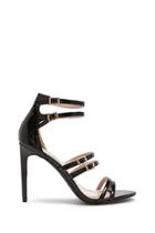 Forever21 Faux Patent Leather Strappy Stilettos