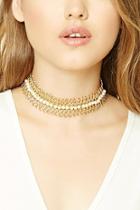 Forever21 Faux Pearl Loop Chain Choker