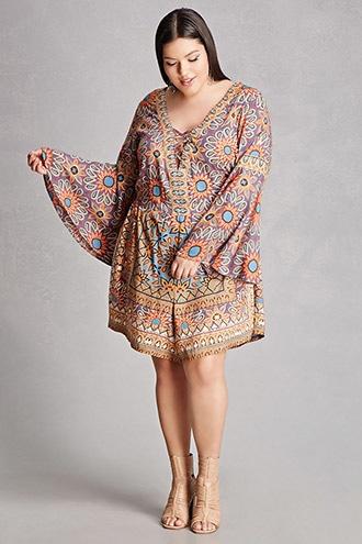 Forever21 Plus Size Angie Floral Romper