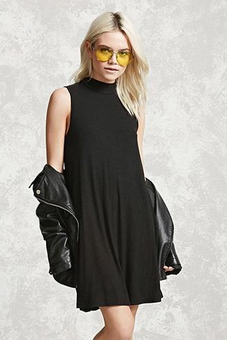 Forever21 Ribbed Mock Neck Swing Dress