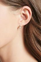 Forever21 Iridescent Cutout Stud Earrings