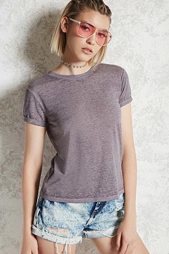 Forever21 Contemporary Burnout Tee