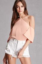 Forever21 Open-shoulder Halter Top