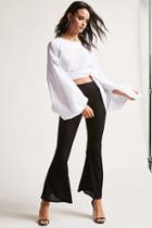 Forever21 Flared Shadow-stripe Pants