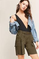Forever21 Raw-cut Cargo Shorts